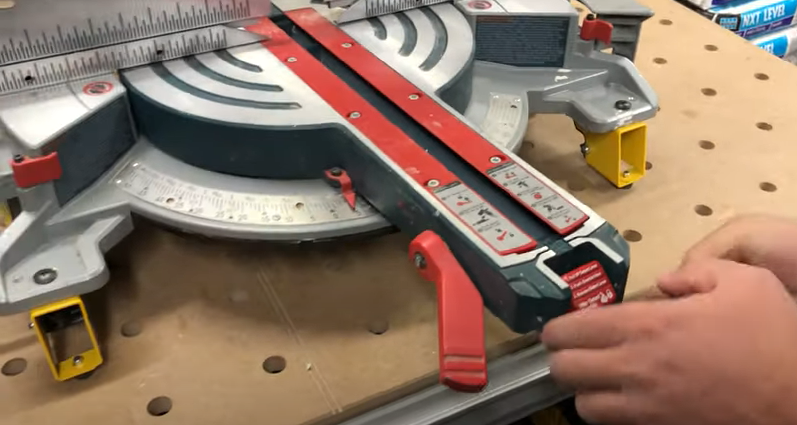 Rotating the saw